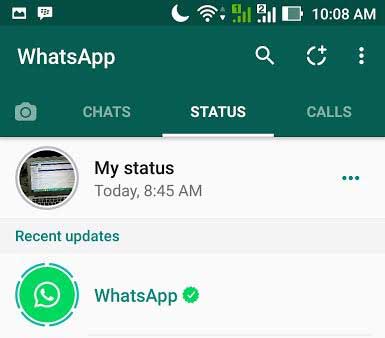 cara membuat status wa bergerak